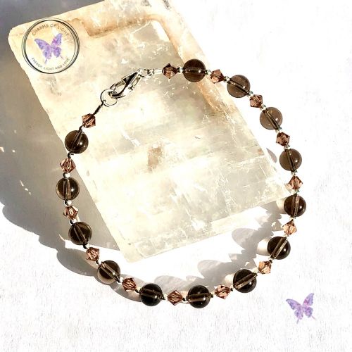 Smokey Quartz Crystal Bracelet